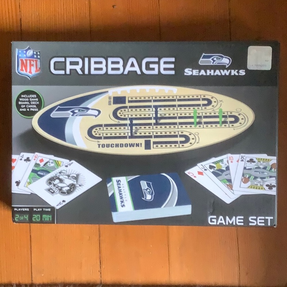 Official NFL Seattle Seahawks Cribbage Game